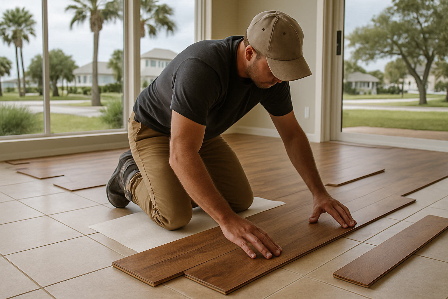 Professional flooring installation
